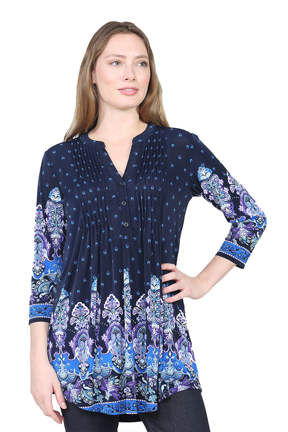 Túnica con estampado de cachemira Renaissance La Cera