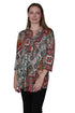 La Cera Persian Paisley Print Tunic - La Cera