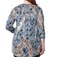 Túnica con estampado batik La Cera Malabar talla grande