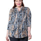 Túnica con estampado batik La Cera Malabar talla grande