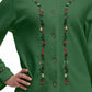 La Cera Embroidered Fleece Jacket - La Cera - 4