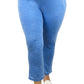 Pantalones de felpa francesa jaspeados de talla grande