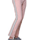 Pantalón de rizo francés de talla grande con ribete de rayas de esmoquin de lúrex