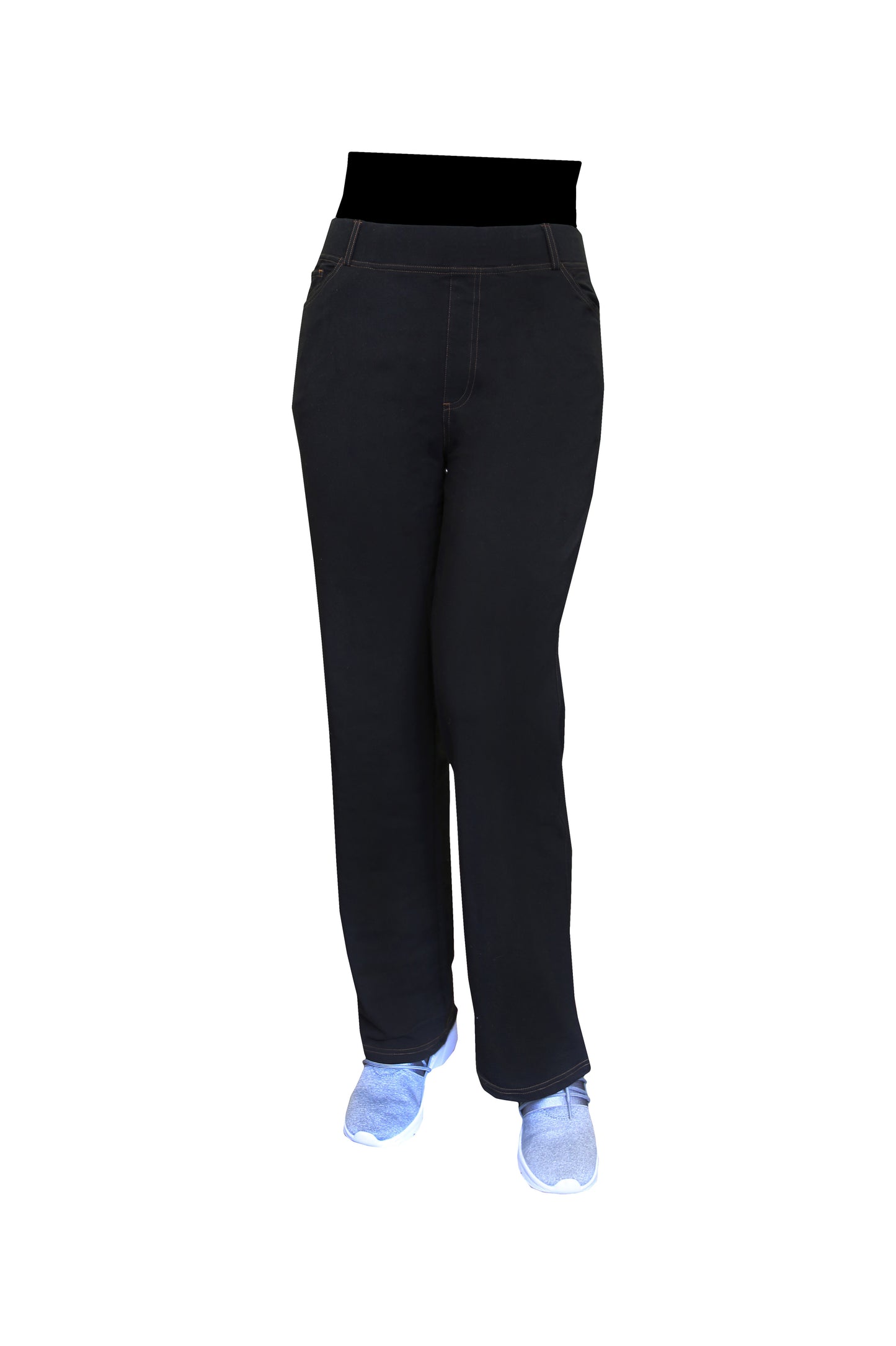 Pantalón con corte de bota de punto elástico de talla grande La Cera