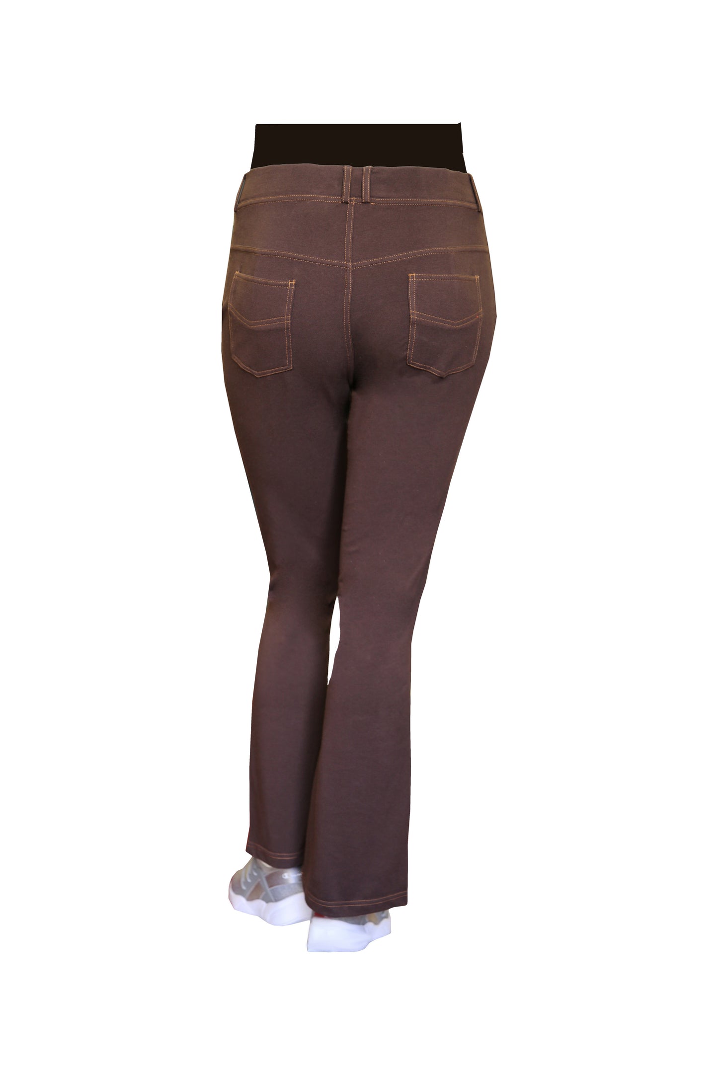 Pantalón con corte de bota de punto elástico de talla grande La Cera