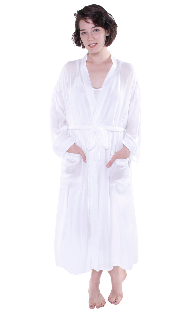 Long Sleeve Rayon Robe – La Cera™