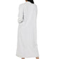 Rose Print Minky Zip Front Fleece Robe - La Cera