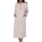 Rose Print Minky Zip Front Fleece Robe - La Cera