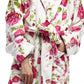 La Cera Floral Plush Bath Robe - La Cera - 2