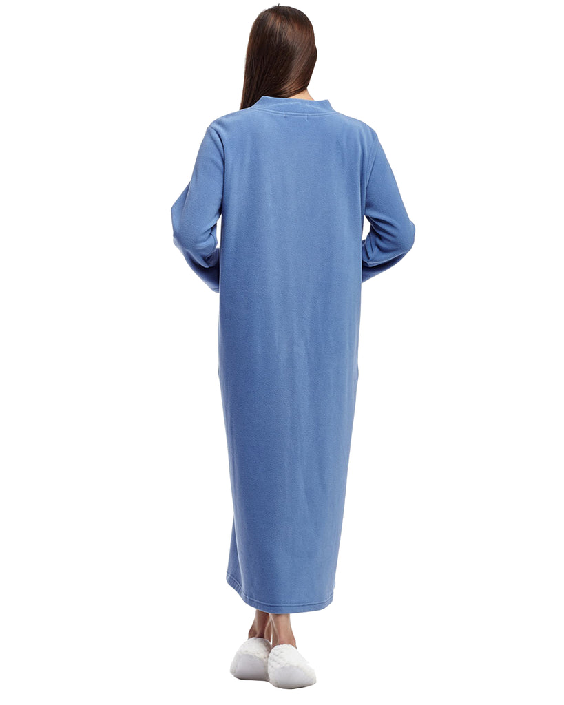 La Cera Snap Front Robe - La Cera