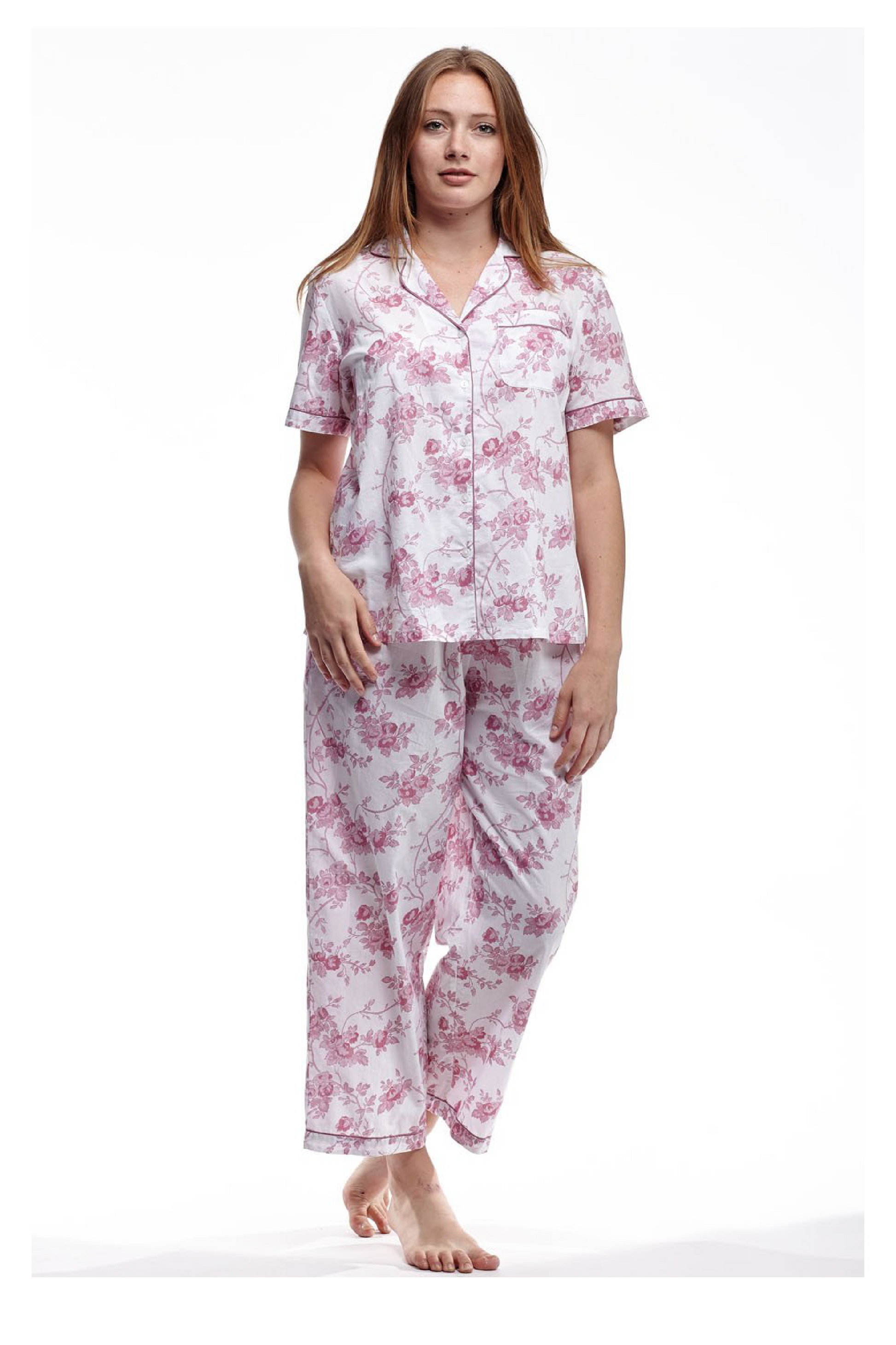 Floral Print Pajamas - La Cera